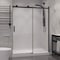 Anzzi 48 in. x 76 in. H Sliding Frameless Shower Door in Matte Black w/ Tsunami Guard Tempered Glass SD-FRLS05701MB - alternate 1